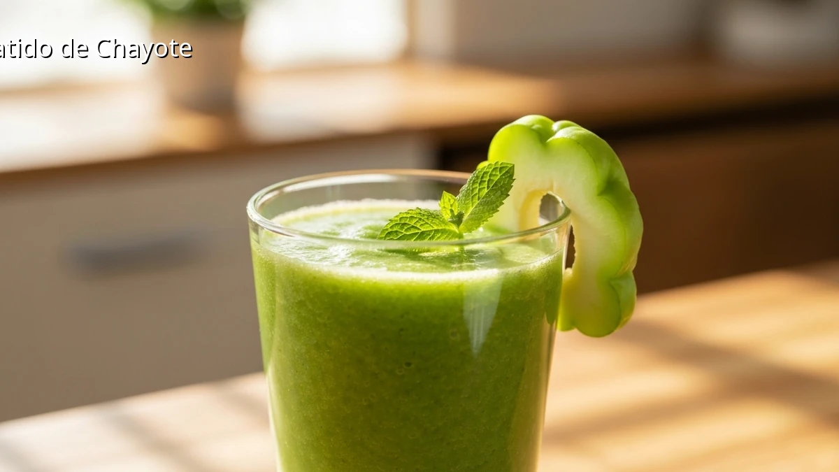 Batido de Chayote: Deshincha y Adelgaza Fácil