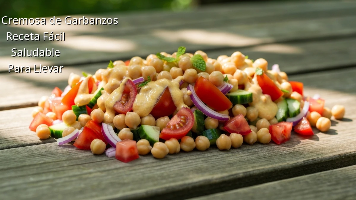 Ensalada Cremosa de Garbanzos: Adelgaza Fácil para Llevar