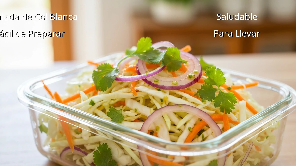 Ensalada de Col Blanca para Adelgazar: Prepara y Lleva Fácil