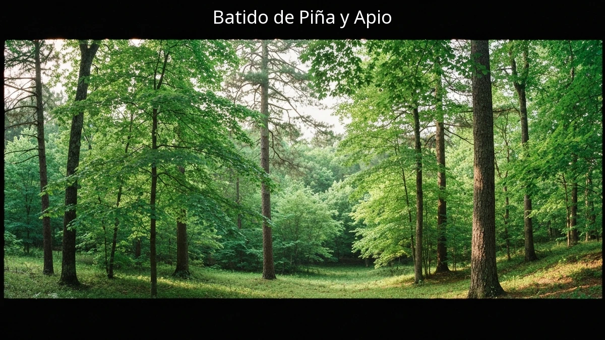 Batido de Piña y Apio: Ligero y Saciante Fácil