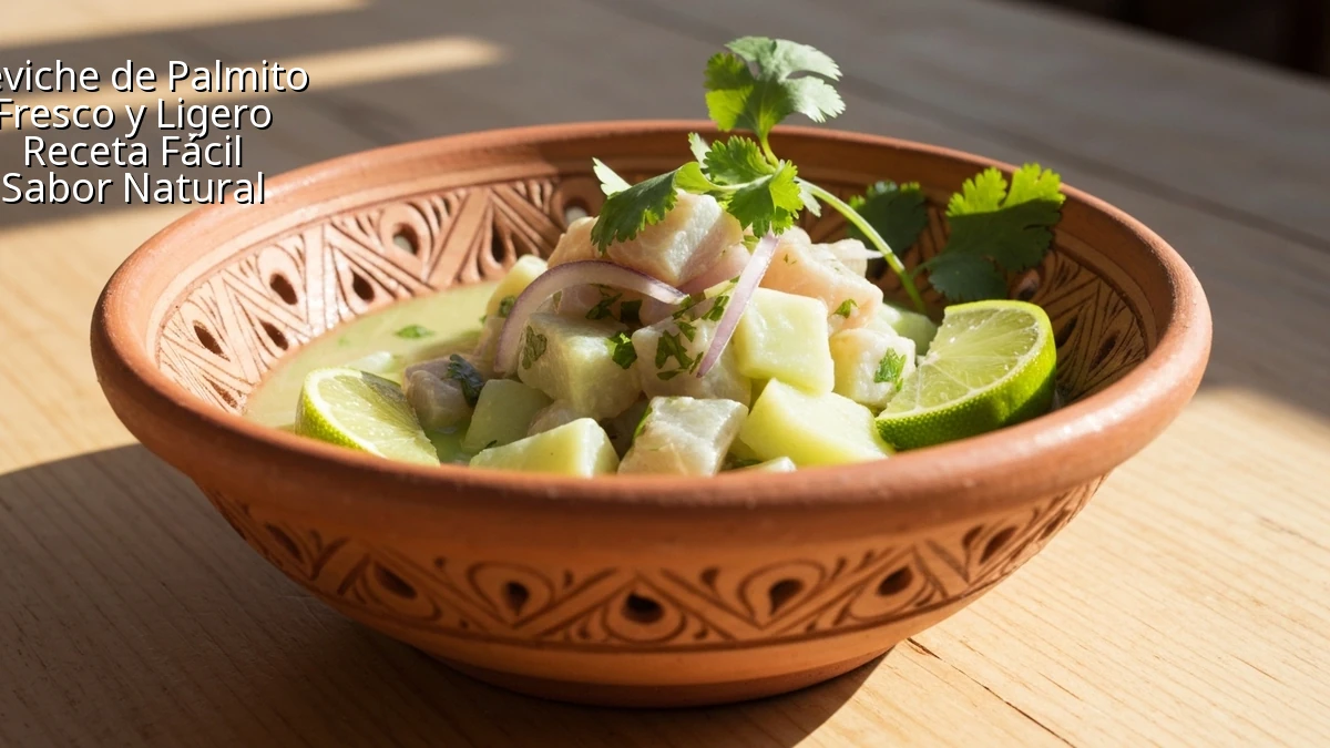 Ceviche de Palmito: Almuerzo Ligero para Adelgazar Fácil