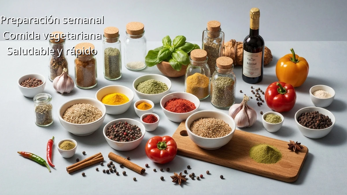 Prepara tu Semana: Recetas Vegetarianas para Adelgazar si Tienes Poco Tiempo