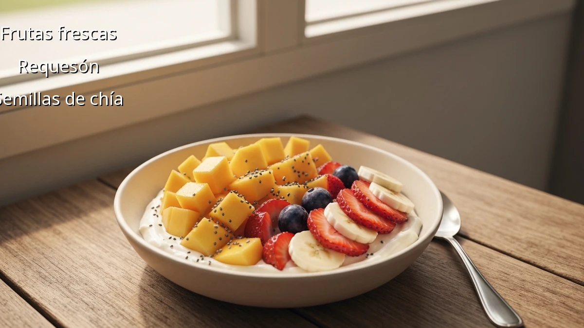 Tazón de Frutas y Requesón: Desayuno Rápido para Mamás