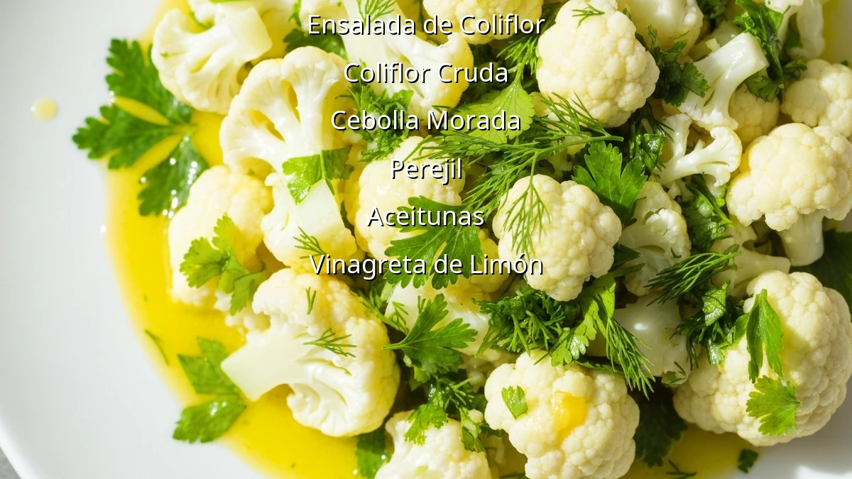 Ensalada de Coliflor para Bajar de Peso