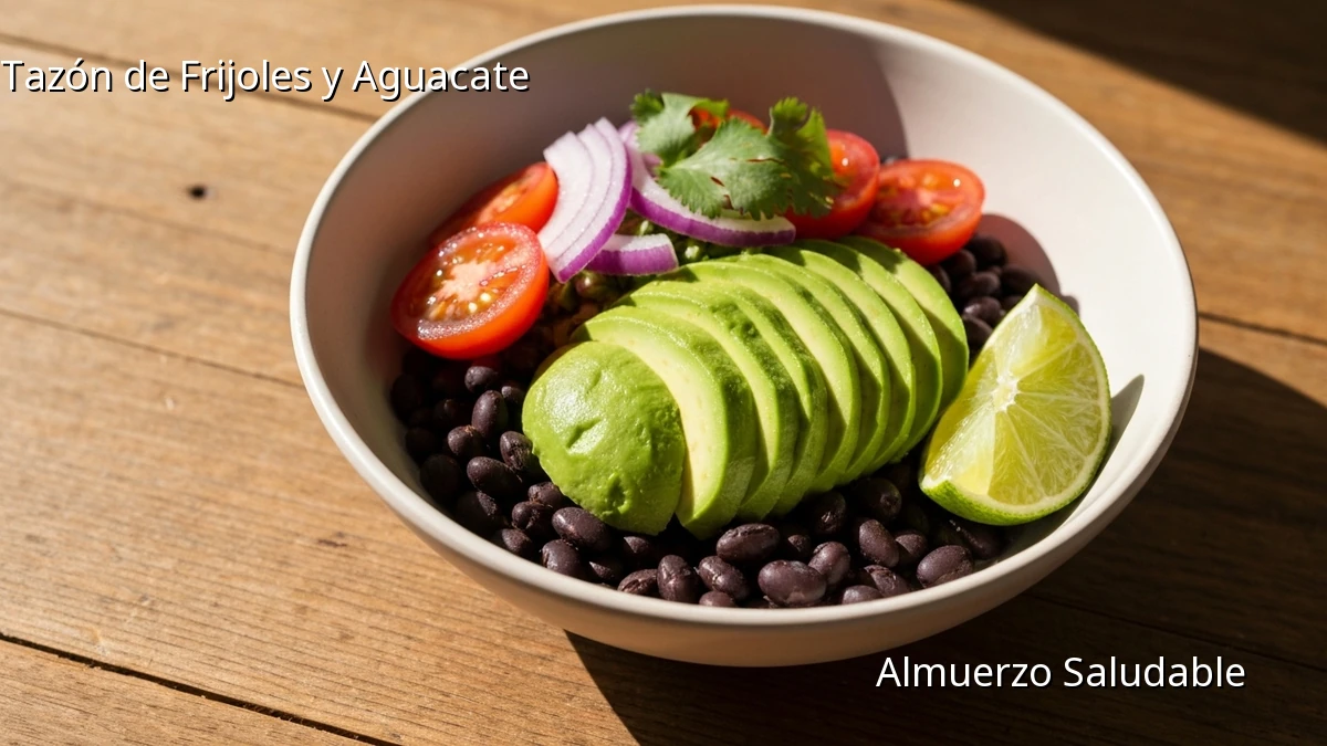Tazón de Frijoles y Aguacate: Almuerzo Rápido para Adelgazar