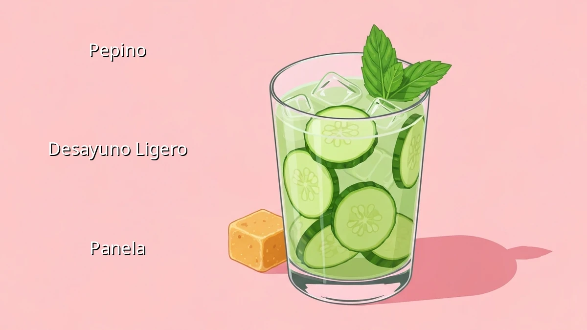 Pepino y Panela: Desayuno Ligero y Rápido