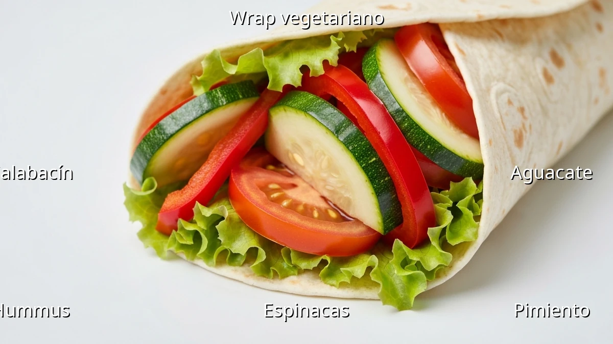 Wraps vegetarianos: Recetas con calabacín