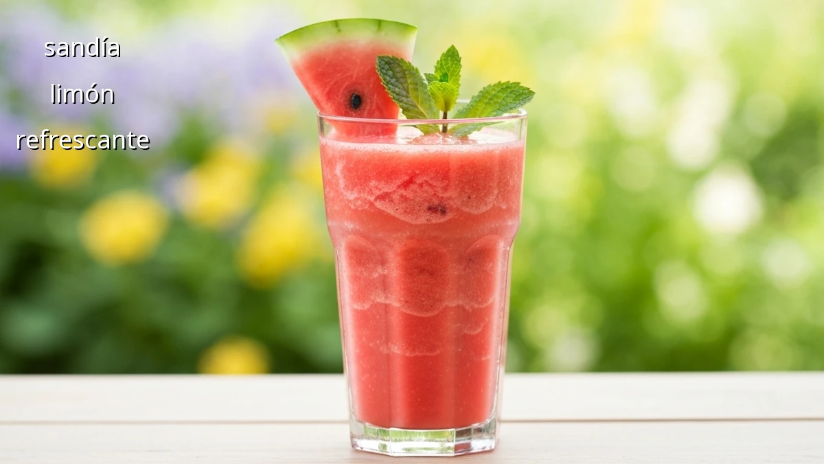 Batido de Sandía y Limón: Refrescante y Ligero