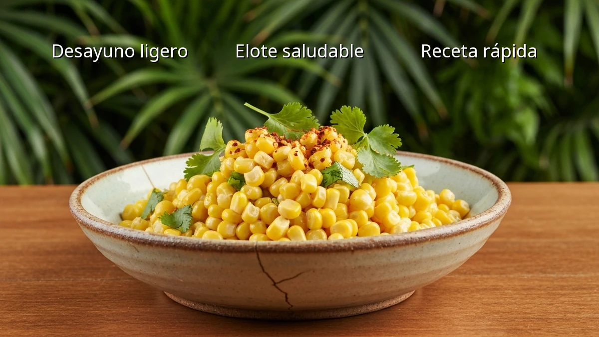 Elote en Tazón: Desayuno Rápido y Ligero