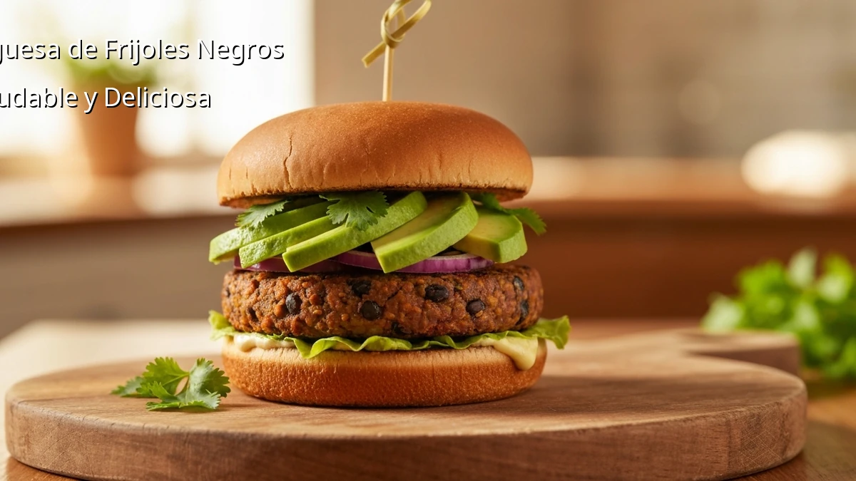 Hamburguesas de Frijoles Negros: Fáciles para Adelgazar