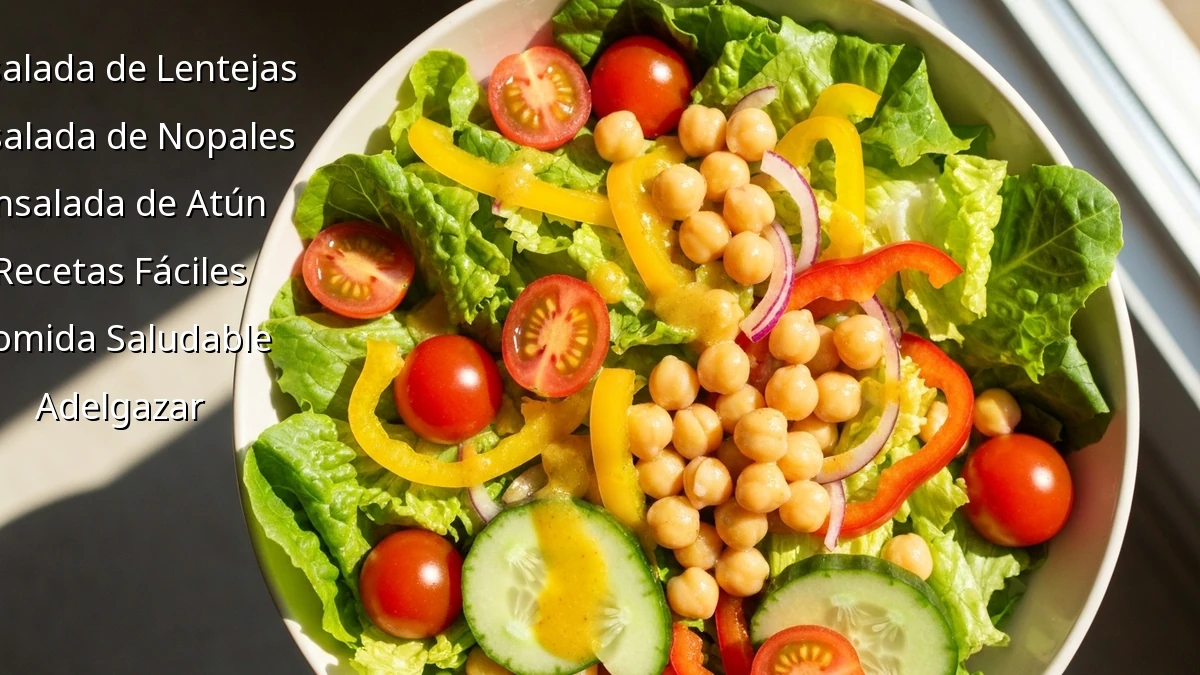 Ensaladas para Adelgazar: Recetas Fáciles ¡Sin Gastar!