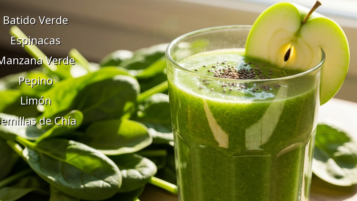 Batido Verde Energizante para Empezar el Día