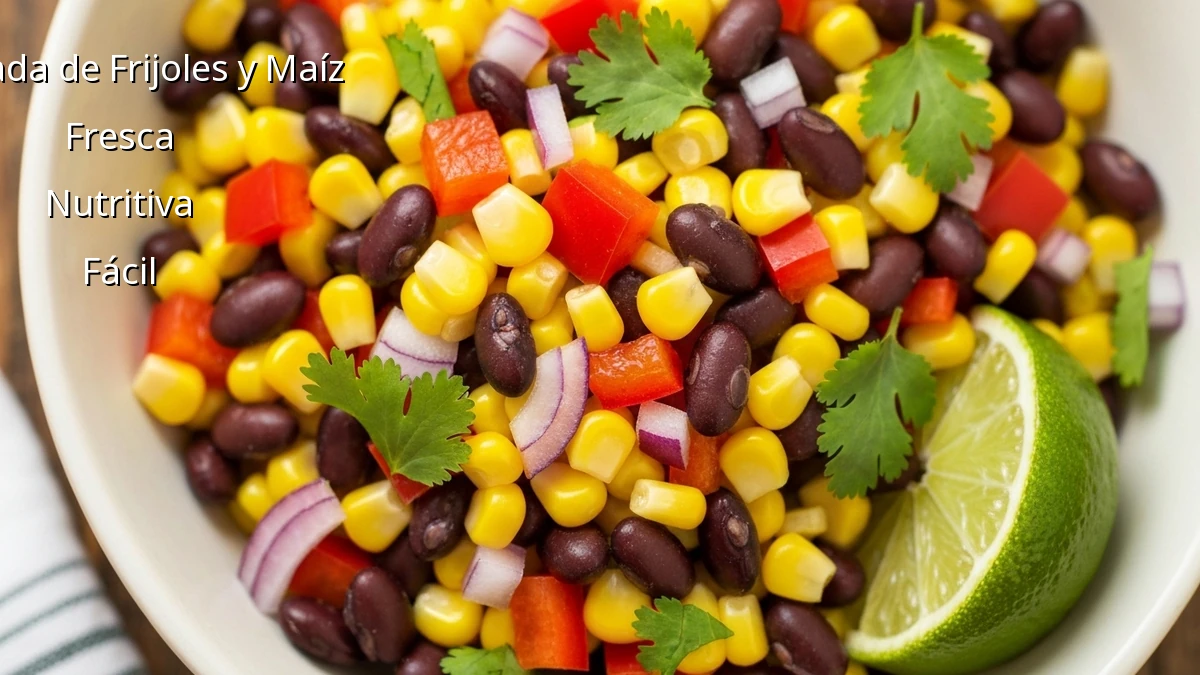 Ensalada de Frijoles y Maíz: Saciante y Fácil